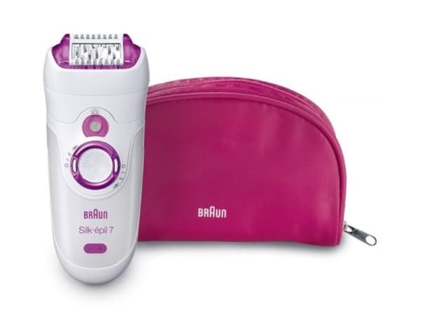 Braun Silk-épil 7 7-000 epilaattori valkoinen ja vaaleanpunainen