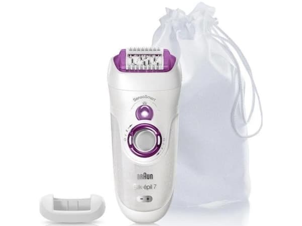 Braun Silk-épil 7 7-000 epilaattori valkoinen ja vaaleanpunainen
