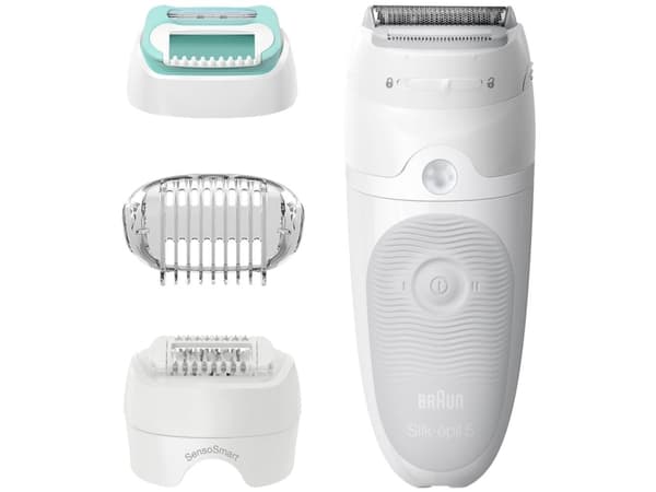 Braun Silk-épil 5 81770430, Hvit, 28 pinsetter, MicroGrip, Barbering, Tyskland, Batteri