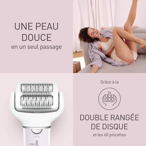 Elektrisk epilator - Panasonic - ES-EY80-P503 - Multifunktionell - Uppladdningsbar - Vattentät