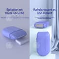 Miniatyrbild 4 av 4: INN Rakapparat för kvinnor 500mAh mini elektrisk epilator 3-i-1 klipphuvud för ansikte kropp precisionstrimmer epilator