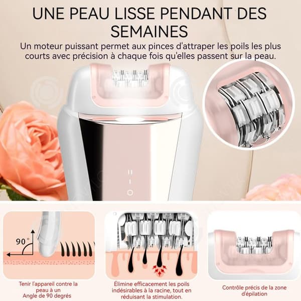 INN 2 i 1 Epilator 2 hastigheter 60 minuter Rakmaskin Tid Ben Hår Epilator Hårborttagning Armhålahår