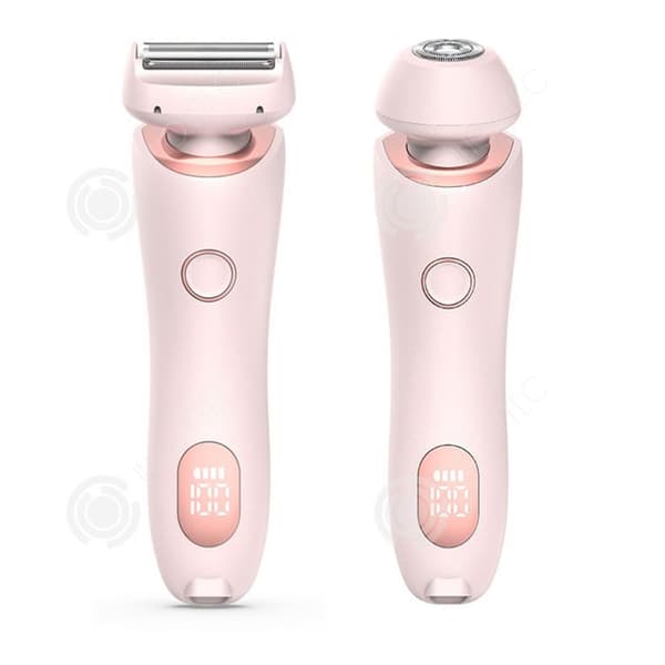 INN Elektrisk rakapparat för kvinnor 800mAh 2 i 1 elektrisk epilator för kvinnor med LCD-skärm kan användas vått eller torrt, present till kvinnor.