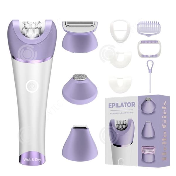 INN Epilator för kvinnor Elektrisk sladdlös multifunktionell 4 i 1 vattentät IPX7 Lady Rakapparat med 9 tillbehör vått och torrt