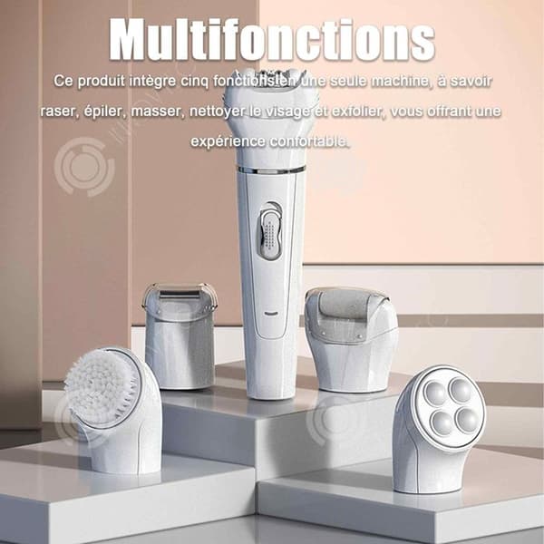 INN Epilator 15,4cmx4,5cmx2,9cm Full Body Wash Rakning Multifunktionellt Laddningsläge Massage Vit elektrisk epilator