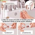 Miniatyrbild 3 av 4: INN Ögonbrynsepilator 600mAh 2 i 1 ögonbrynstrimmer Laddningsbar elektrisk epilator för kvinnor för ansikte Ögonbryn Kroppsmustasch