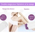 Miniatyrbild 3 av 4: INN Epilator 30 minuters kontinuerlig användning 2 rakhuvuden 12x4,8x1,7 cm omedelbar och smärtfri ljussensor laser ra