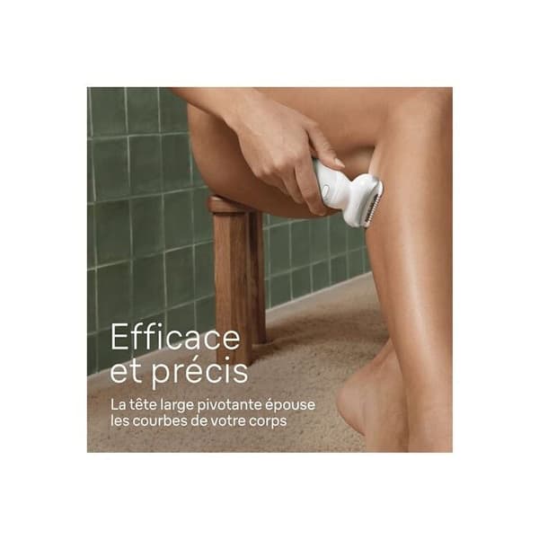 Epilator - Braun - Silk-épil 9 - MicroGrip-teknologi - Användning för våt och torr - 50 minuters batteritid