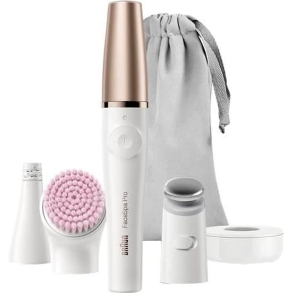 Braun FaceSpa Pro 912 Sladdlös Ansiktsepilator - Vit/Brons