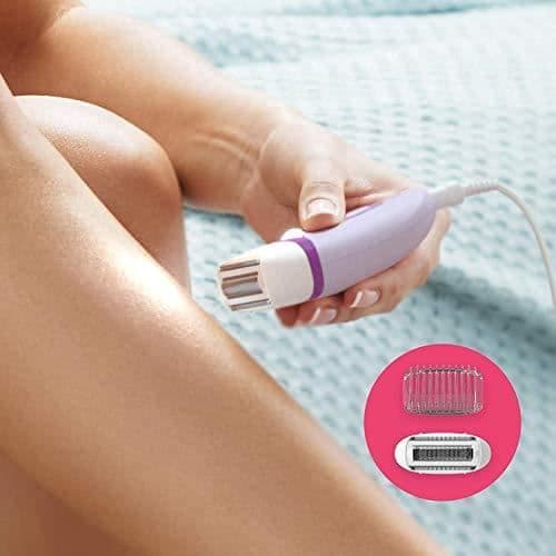 Philips BRE275-00 Satinelle Essential Epilator med integrerat ljus och 4 tillbehör - lila
