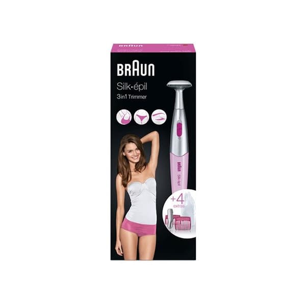 Rifinner - Silk-épil - Styler 3i1 - Rosa - AAA 1,5V - Trådlös