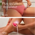 Miniatyrbild 3 av 6: Elepilator med sladd - BRAUN - Silk-épil 3 - Mjuk hud i veckor - 3-202 - Hallon