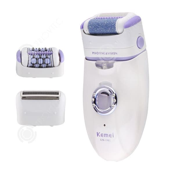 INN Epilator 3 i 1 elektrisk rakapparat för kvinnor Hårborttagning för ansikte Ben Arm Arm Bikinilinje Enkel hårborttagning 2 hastigheter