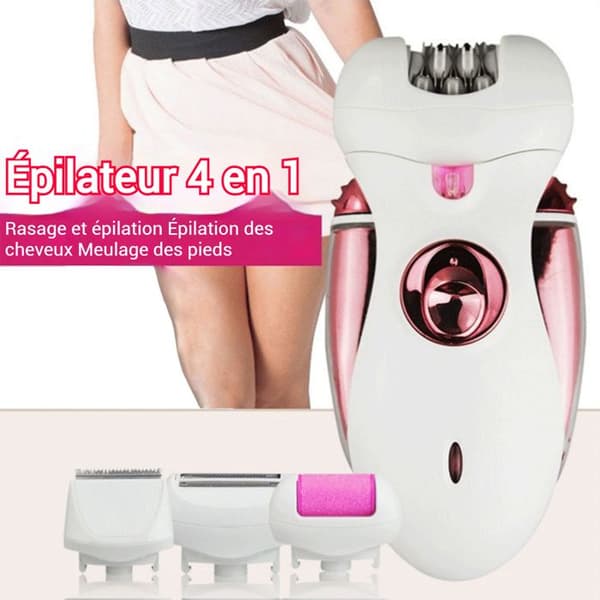 TD® Epilator Razor Pocket Rasp Kompakt och lätt pedikyrsats 4 i 1 smärtfri elektrisk rakapparat present för kvinnor under armarna