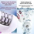 Miniatyrbild 2 av 4: TD® Epilator Razor Pocket Rasp Kompakt och lätt pedikyrsats 4 i 1 smärtfri elektrisk rakapparat present för kvinnor under armarna
