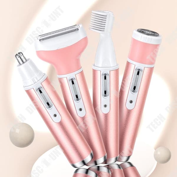 TD® 4 i 1 intim rakapparat för kvinnor Elektrisk underarms epilatortrimmer Intim hårborttagning rakhyvel Ögonbrynstrimmer