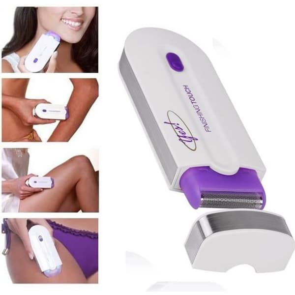 Roterande sladdlös epilator - ONEVER - Säker och skonsam hårborttagning - Lila