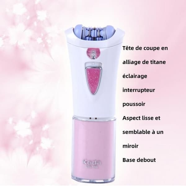 CONFO Kodak Ms. Electric Epilator, KEDA-190 Mini Epilator med ljus (för fint hår)