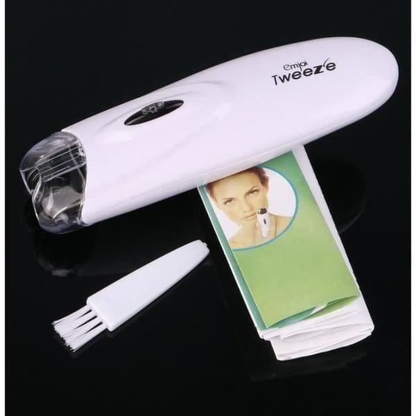 Elektrisk epilator - AA KIN - Automatisk rakapparat - Ansiktshårborttagning - Rengöringsborste - Vit