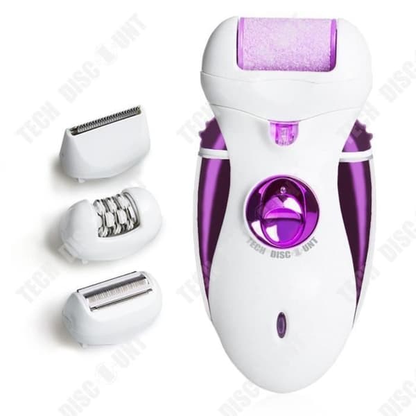TD® Epilator Razor Pocket Rasp Kompakt och lätt pedikyrsats 4 i 1 smärtfri elektrisk rakapparat present för kvinnor under armarna
