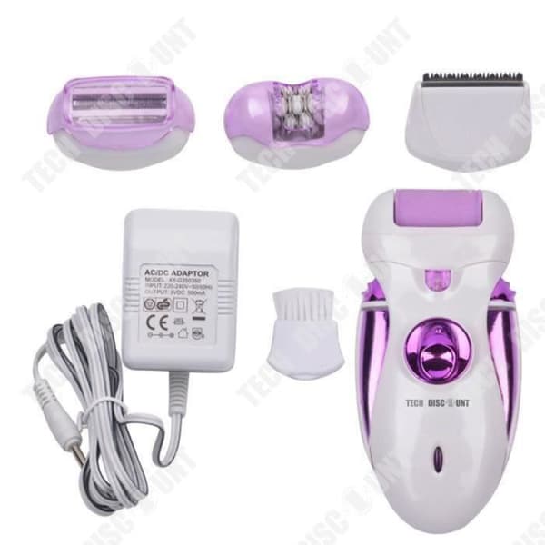 TD® multifunktionell epilator för damer 4 i 1 hårborttagning Fotvässning Rakning Hårklippning Elektrisk uppladdningsbar