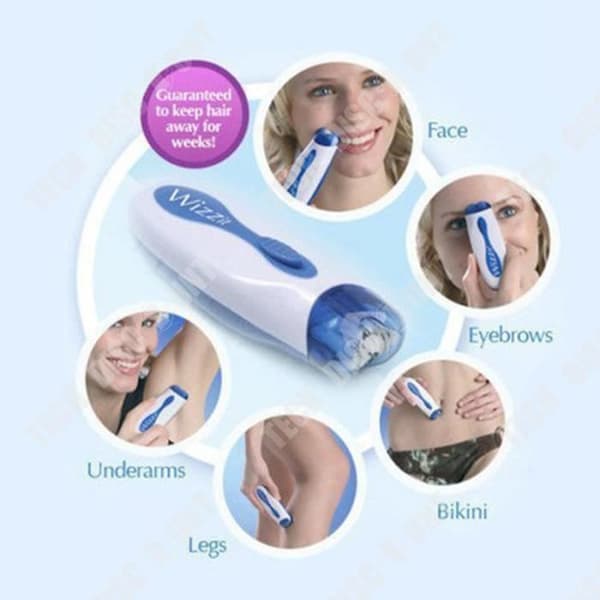 TD® wizzit-3332 Multifunktionell Elektrisk Epilator Epilator Trimmer Elektrisk Epilator Blå Med Manikyr Set