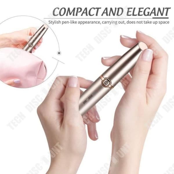 Elektrisk ögonbrynsrakapparat - TD® - USB - Roséguld - Multifunktionell