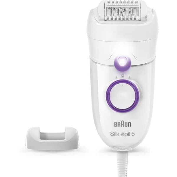 Elektrisk epilator - BRAUN - SE 5-505P - 2 hastigheter - Vit