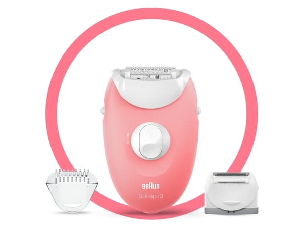 Braun Silk-épil 3 -277, Vit, Rosa, 20 pincetter, Rakning, Tyskland, 123 m, ???????? Av hygieniska skäl rekommenderar vi inte att du delar apparaten m