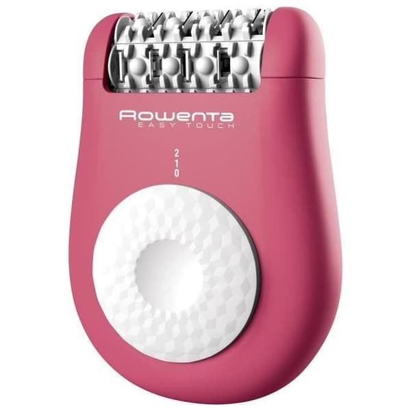 Elektrisk epilator - Rowenta - Easy Touch - Rosa-Vit - 2 hastigheter - Skonsam hårborttagning