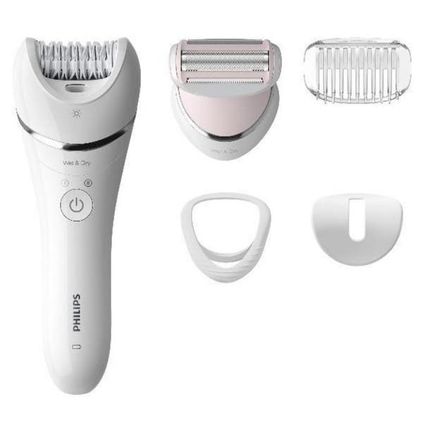 PHILIPS Satinelle Epilator + Rakapparat - Extra stort epileringshuvud - 2 vattentäta hastigheter