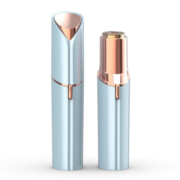 OBOSOE smertefri genopladelig ansigtshårfjerner – elegant læbestiftdesign med indbygget LED-lys