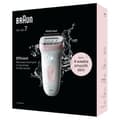 Miniatyrbild 1 av 6: Elektrisk epilator - BRAUN - SILK EPIL 7 SE 7-000 - 2 hastigheter - Trådlös - 40 min - Vit / Rosa