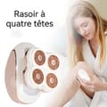 Miniatyrbild 4 av 4: INN Epilator 500mAH 4 svävande klipphuvuden epilator för kvinnor Anpassar sig efter hudens konturer elektrisk epilator Smärtfri och d