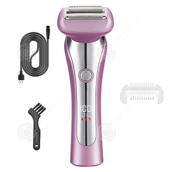 INN Epilator 600mah 5w epilator för kvinnor Tre blad i ett kan användas på flera delar av kroppen LED-skärm USB