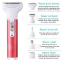 Miniatyrbild 3 av 4: INN Epilator 5 i 1 400mah Multifunktionell epilator för kvinnor Mjukt och bekvämt rakning Tvättbart blad Rakapparat för f