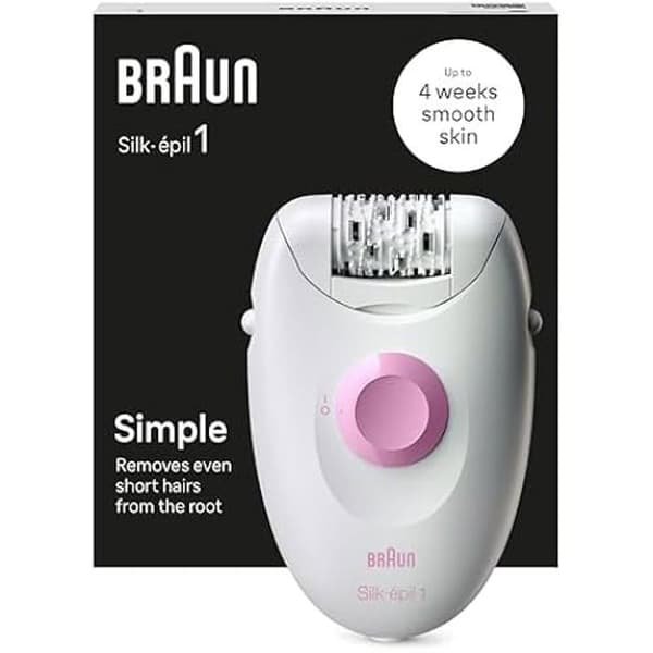Epilator - BRAUN - Silk Epilator 1 1-010 - Pluck hair removal - Wired - Underarm head
