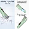 Miniatyrbild 2 av 4: INN Epilator 600mAh två huvuden rostfritt stål användbar på alla delar av kroppen driftstid 70 minuter LED-display IPX7 grön