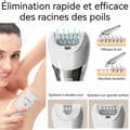 Miniatyrbild 4 av 4: INN Epilator 1400mAh rostfria blad användbar på alla kroppens delar batteritid 160 minuter vattentålighet IPX6 Typ-C