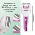 Miniatyrbild 2 av 4: INN Elektrisk epilator 3 i 1 5W vattentät epilering rakning slipning fötter uppladdningsbar blad i rostfritt stål rakapparat för kvinnor