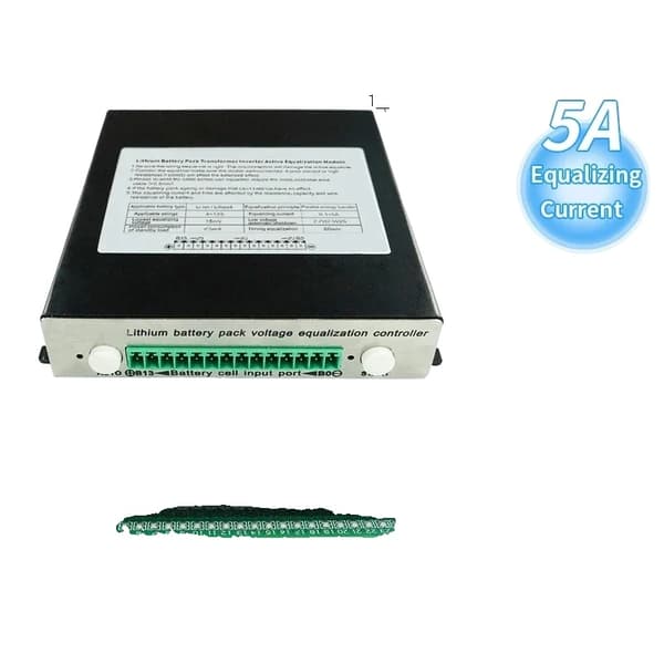 Lithiumbatteri Equalization Controller, 8A Strømbalancering, 4S-24S Kompatibilitet,4S-13S 8A Med etui