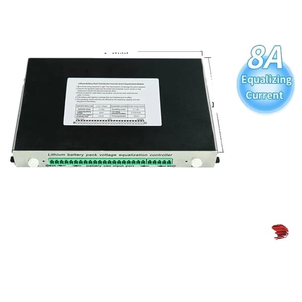 Lithiumbatteri Equalization Controller, 8A Strømbalancering, 4S-24S Kompatibilitet,4S-13S 8A Med etui