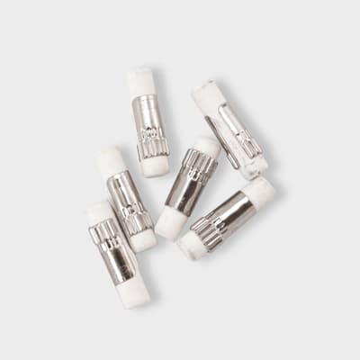 Raderreserv/Radergummi/Radertopp till Ballograf Epoca, Vit, 6/fp