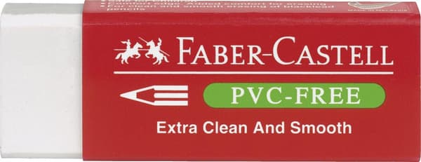 Radergummi plast Pvc-Fri vit 20st