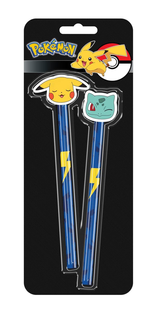 Pokemon 2-pack pennor med sudd