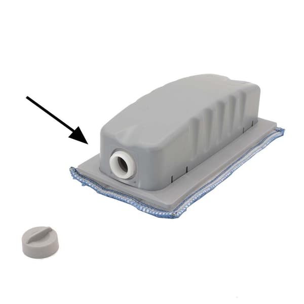 Allt i 1 Whiteboard Eraser - Eraser med vattenbehållare och magnetisk hängbricka