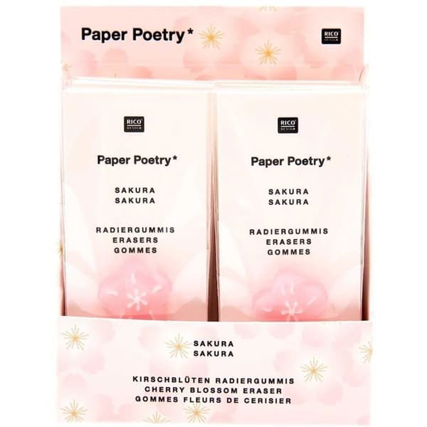 2 Sakura blomrosa suddgummi - japansk vår