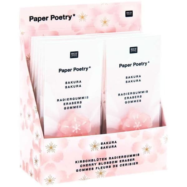 2 Sakura blomrosa suddgummi - japansk vår