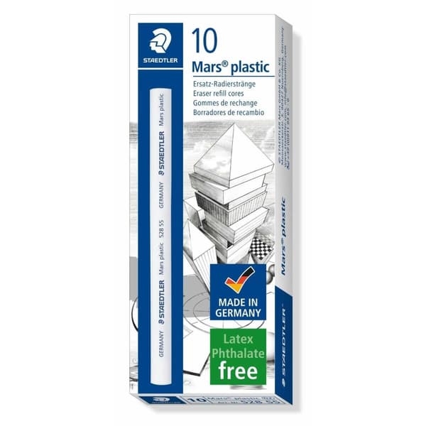 Pyyhekumi Staedtler Mars Plastic Vaihto-osa (10 osaa)