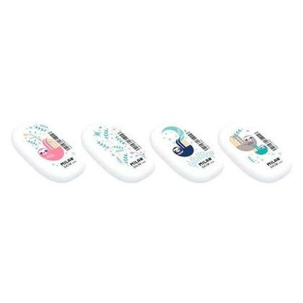 Viskelæder Milan Cuddle Collection Sæt Hvid 6,4 x 4 x 0,9 cm